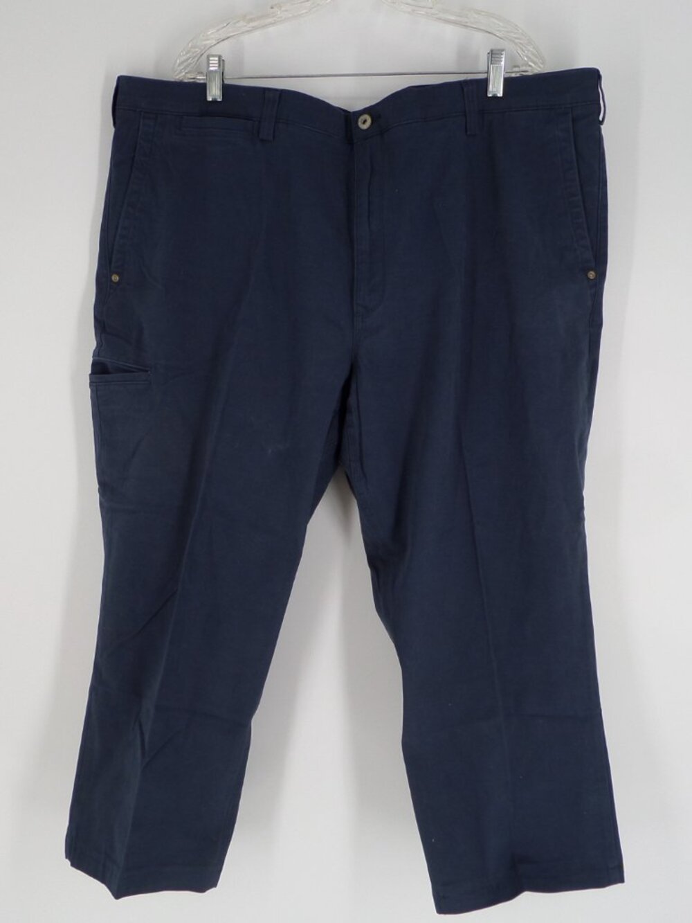 Duluth Trading Flex Ballroom Khakis Navy Blue Pants Size 46X25